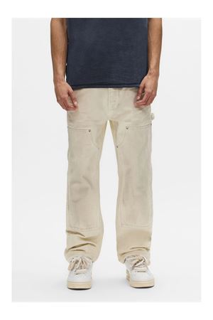 P015 Canvas Carpenter Bianco Sporco PURPLE BRAND | P015CSLW126OFFWHITE